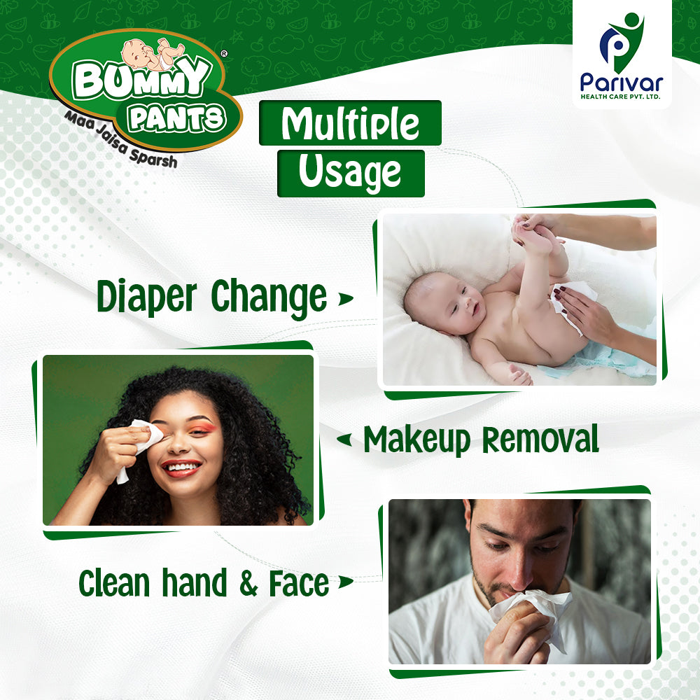 Premium Fresh Skincare Baby Wipes for Baby Pack of 1 (72 Pieces)