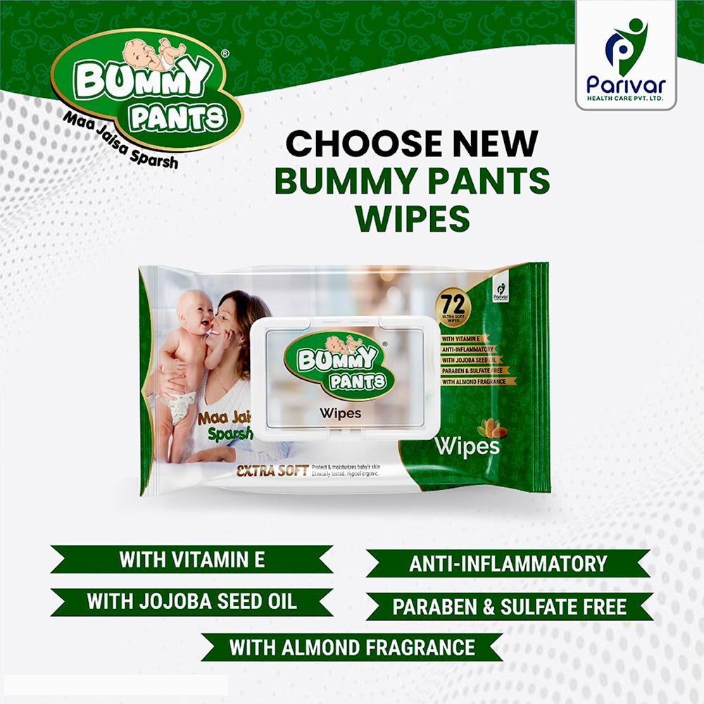 Premium Fresh Skincare Baby Wipes for Baby (72 Pieces in 1 pack) Pack of 4